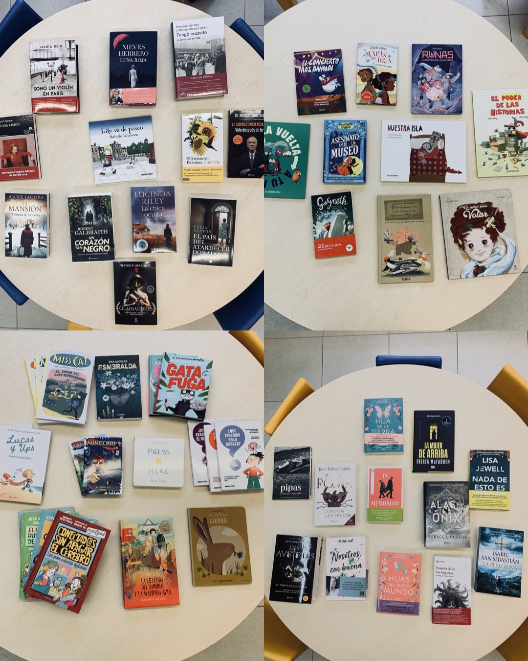 Nuevos libros y sesión de familias lectoras.